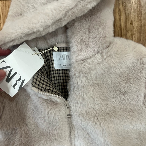 Zara girl faux fur jacket - Picture 5 of 5